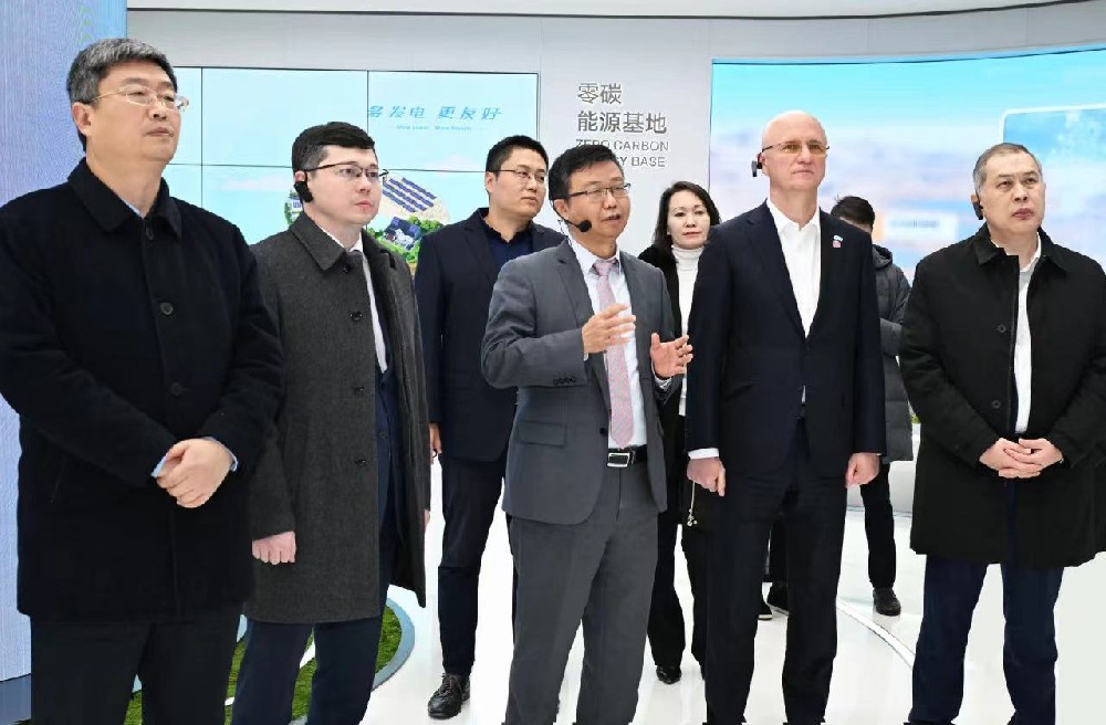 安徽譯博翻譯負責人陪同哈薩克斯坦第一副總理羅曼·斯克利亞爾訪問陽光新能源